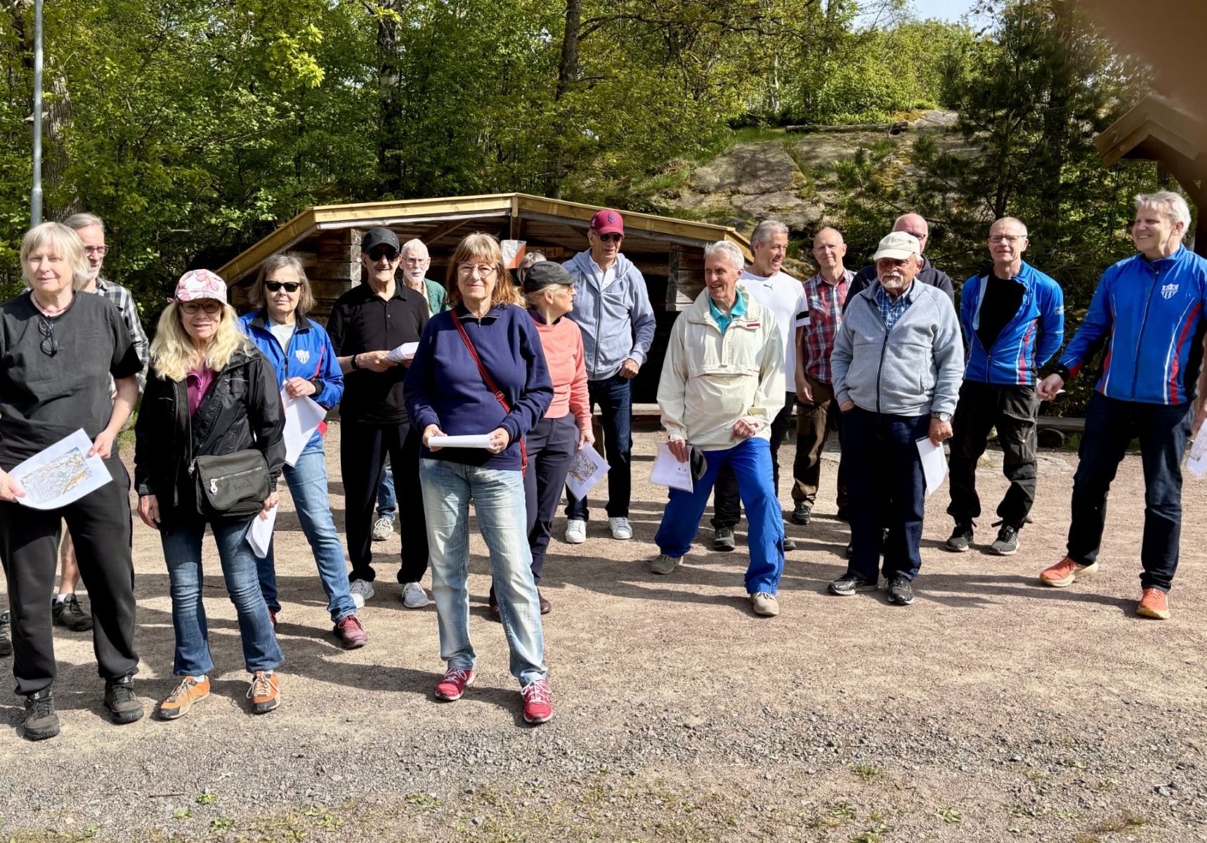 image: Senior Sports School testar på orientering